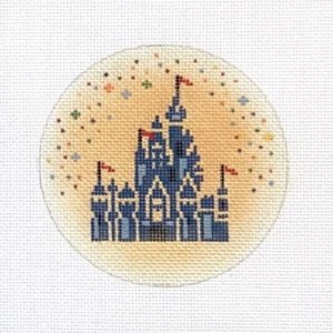Castle with Gold Background