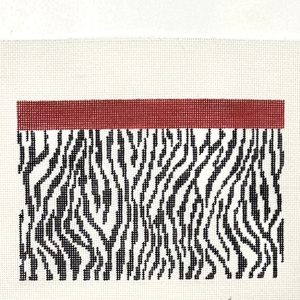 Black and Red Zebra Print Clutch