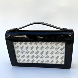Everyday Leather Clutch Black Patent