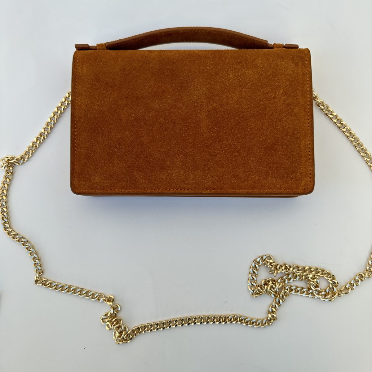 Everyday Leather Clutch Suede (back)