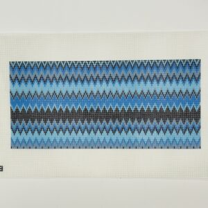 Blue Zig Zag Clutch for Classic Carrie Dunham Bag