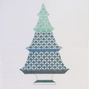 Green & Blue Scallop Tree