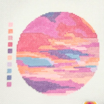 Carolina Cotton Candy Sky - Round CN-ABC-SH-01 4.3" x 4.3" 18 mesh