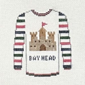 Bay Head Sweater Ornament with Sandcastle