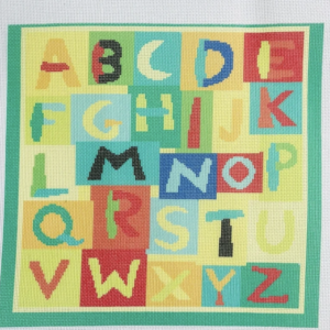 Alphabet Canvas KCD4628, 14" x 14", 13 mesh