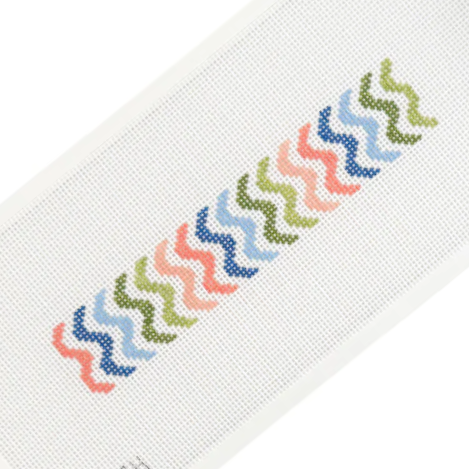 Rainbow Squiggle Key Fob