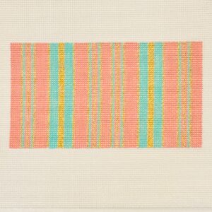 Pink Ticking Needlepoint Eyeglass Case