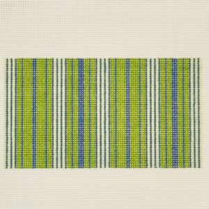 Green Ticking Needlepoint Eyeglass Case