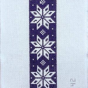 Blue Fair Isle Key Fob