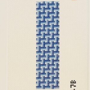 Blue Ombre Basketweave Fob