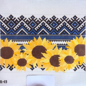 Ukrainian Sunflower Pillow