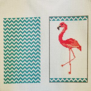 Fancy Flamingo Sunglasses Case Printed Canvas