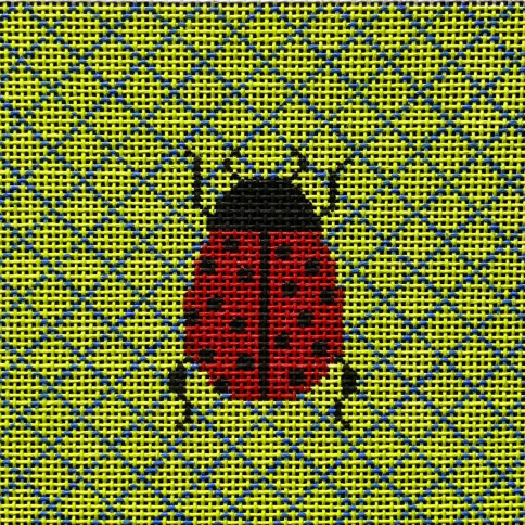 Ladybug on Lime Pattern